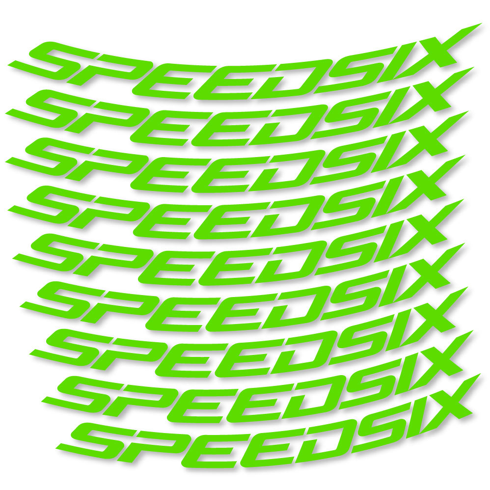 Decal Speedsix, MTB Wheel 29, bike sticker vinyl