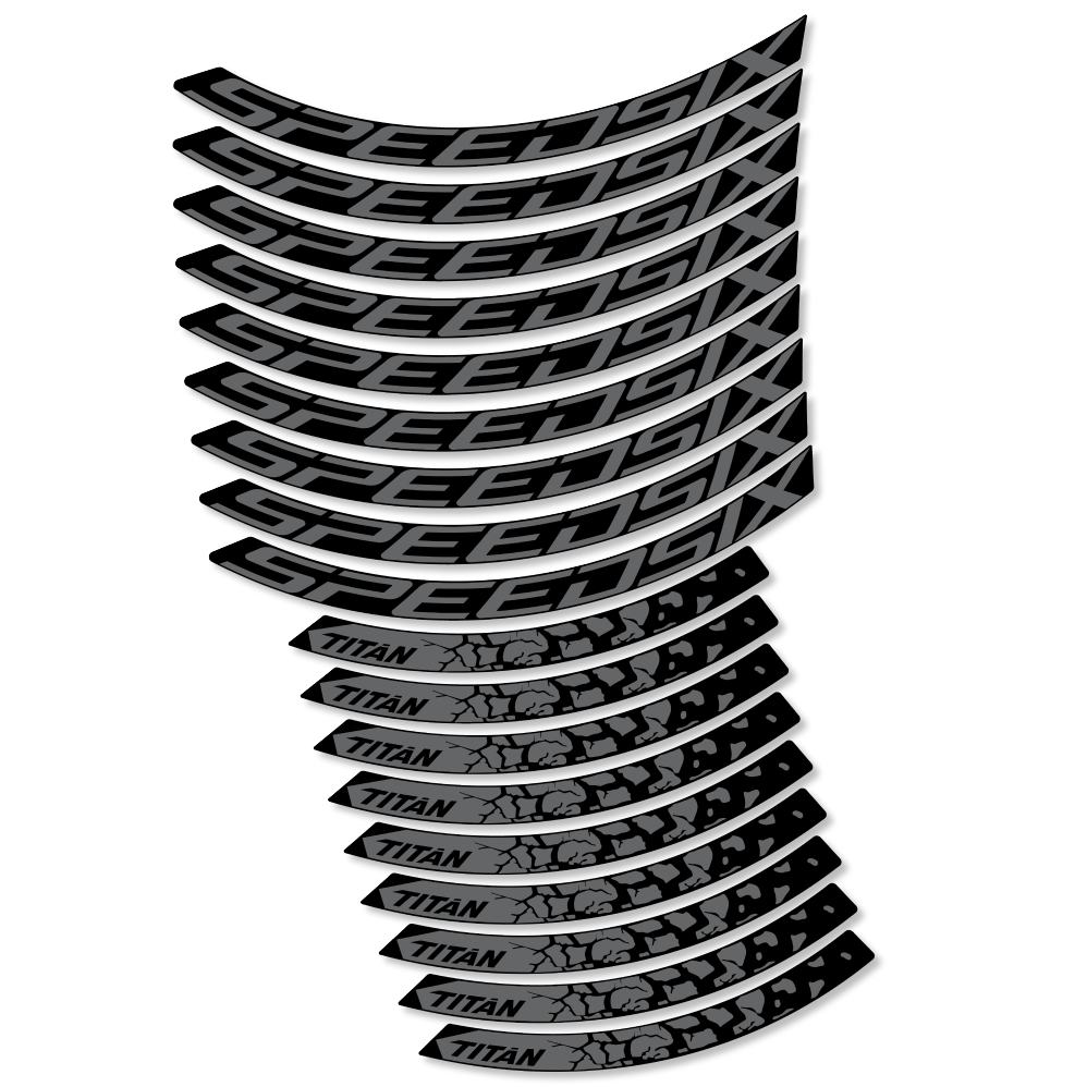 Decal SpeedSix Titan, MTB Wheel 29, bike sticker vinyl