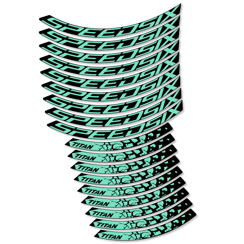 Decal SpeedSix Titan, MTB Wheel 29, bike sticker vinyl