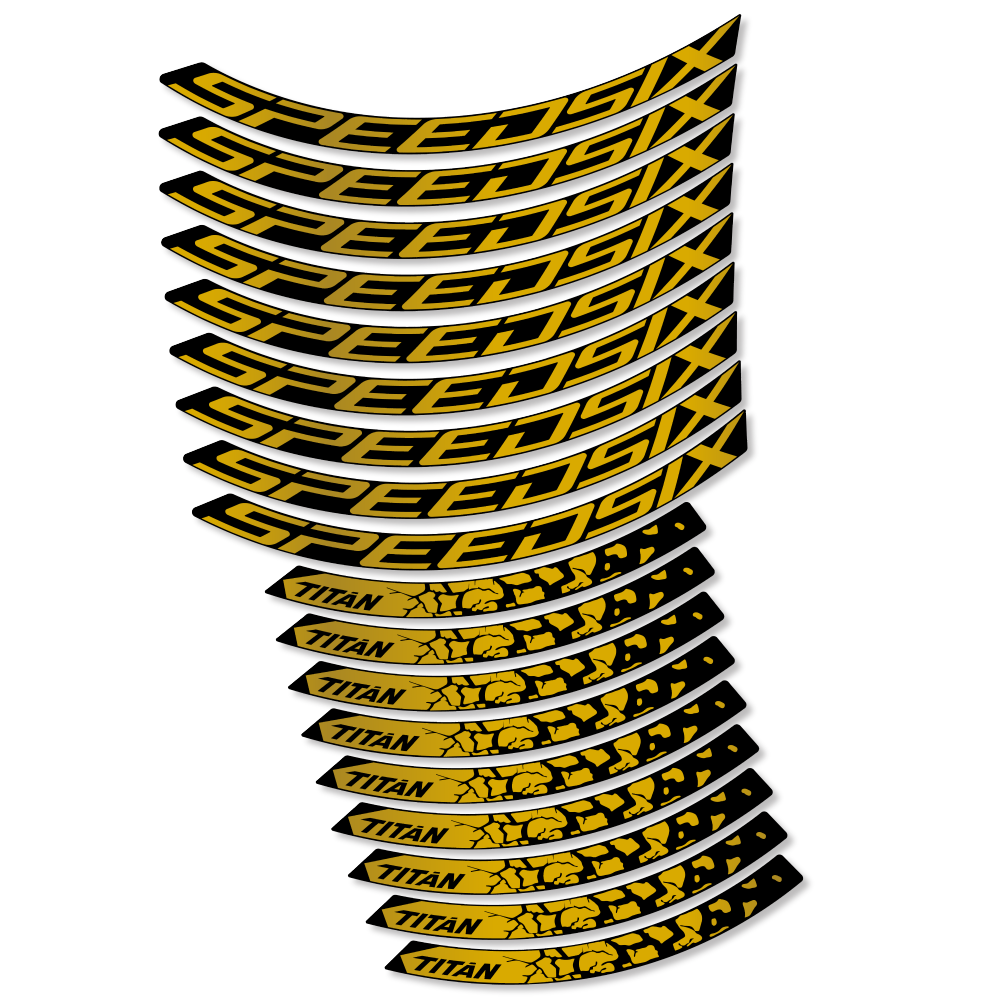 Decal SpeedSix Titan, MTB Wheel 29, bike sticker vinyl