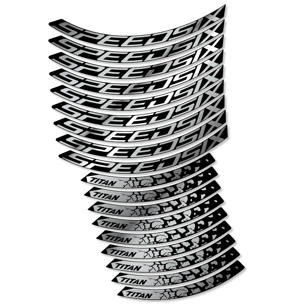 Decal SpeedSix Titan, MTB Wheel 29, bike sticker vinyl