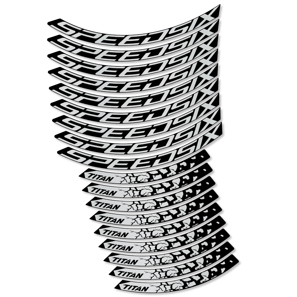 Decal SpeedSix Titan, MTB Wheel 29, bike sticker vinyl