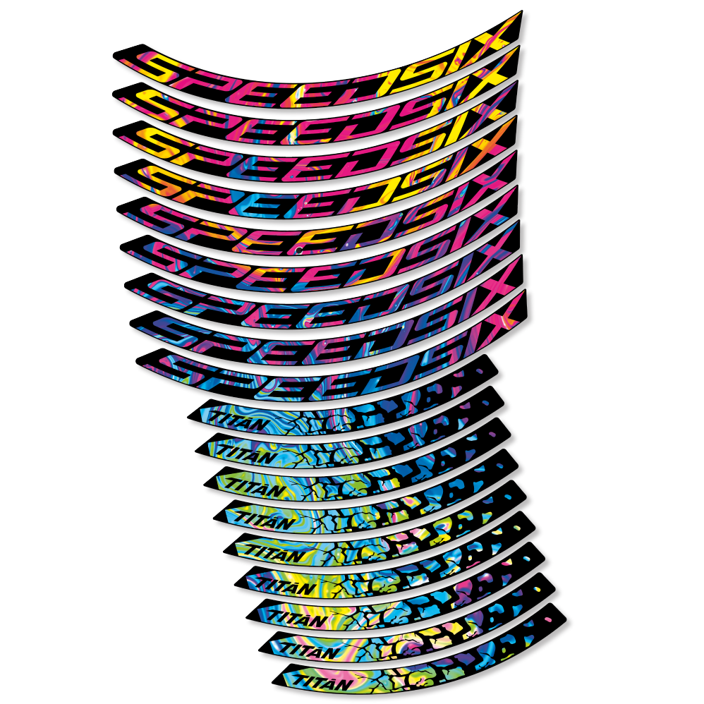 Decal SpeedSix Titan, MTB Wheel 29, bike sticker vinyl