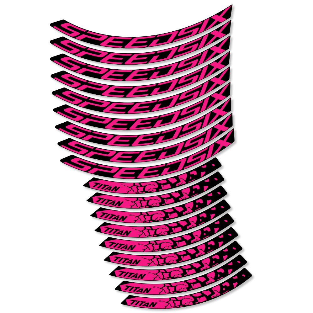 Decal SpeedSix Titan, MTB Wheel 29, bike sticker vinyl