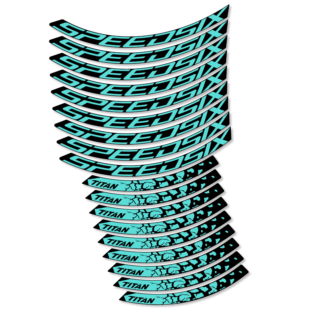 Decal SpeedSix Titan, MTB Wheel 29, bike sticker vinyl