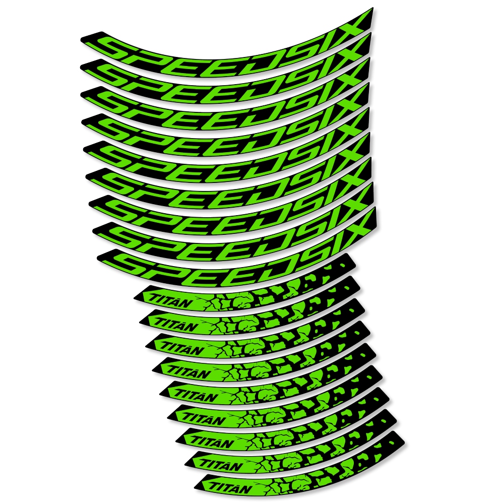 Decal SpeedSix Titan, MTB Wheel 29, bike sticker vinyl