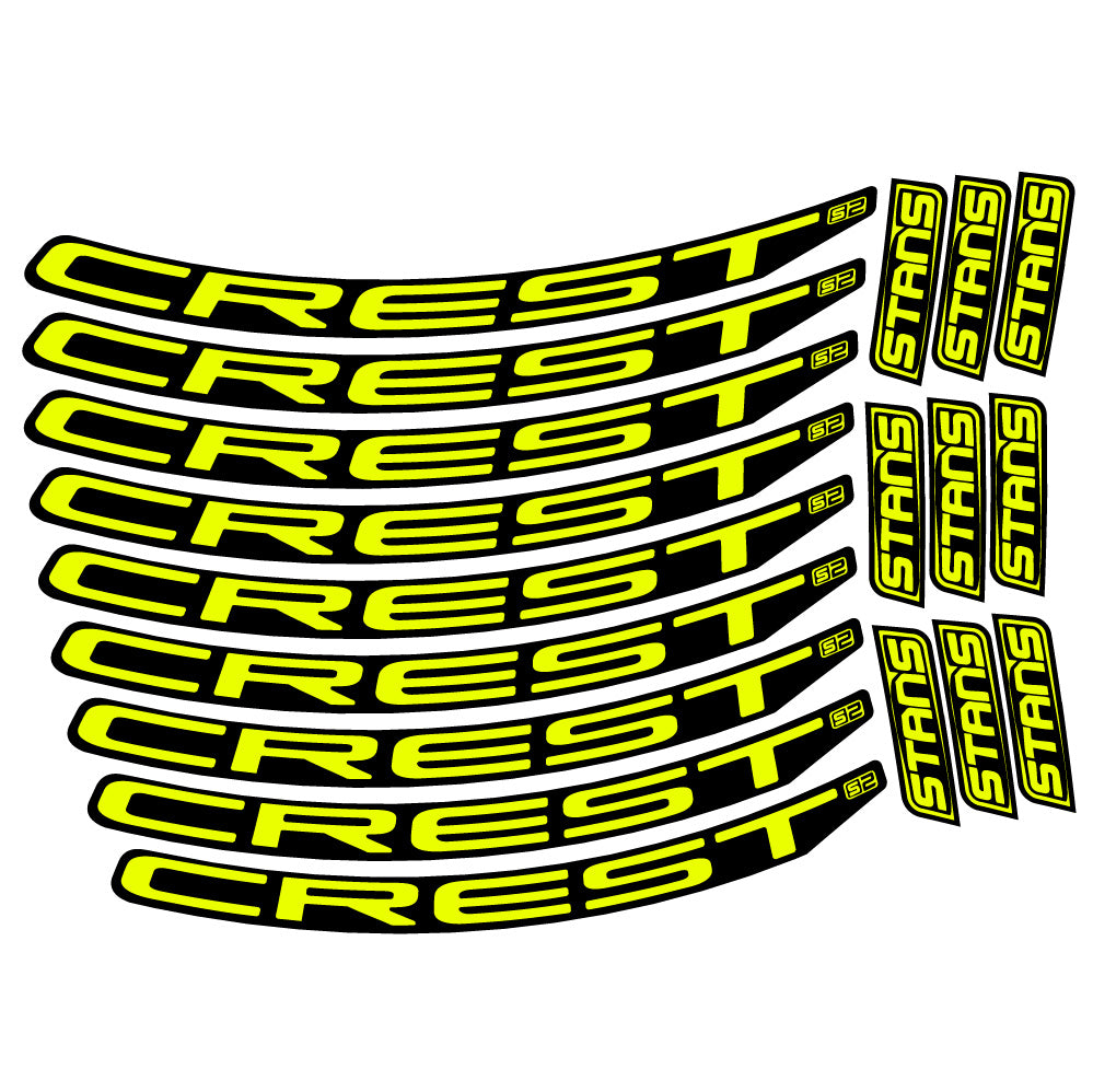 Aufkleber Stans Crest S2, MTB-Rad 29, Fahrradaufkleber Vinyl