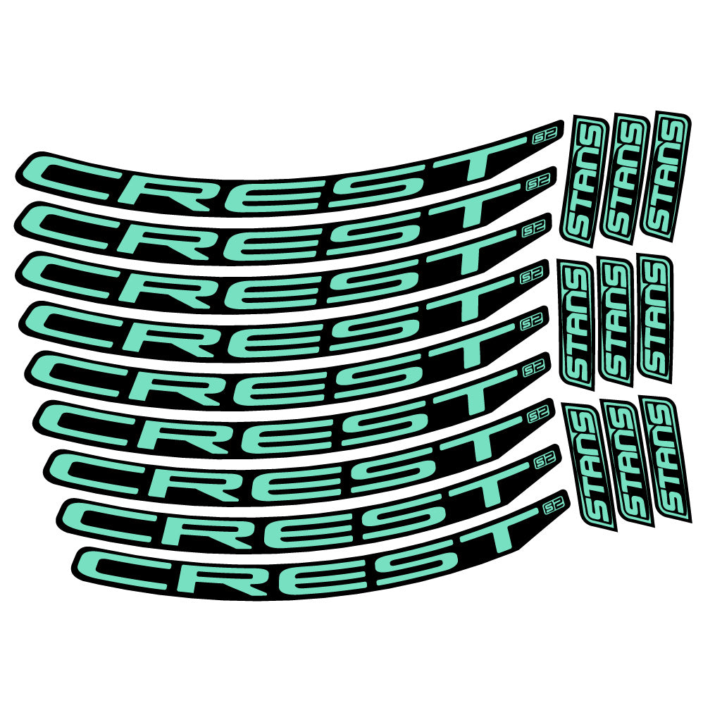 Aufkleber Stans Crest S2, MTB-Rad 29, Fahrradaufkleber Vinyl