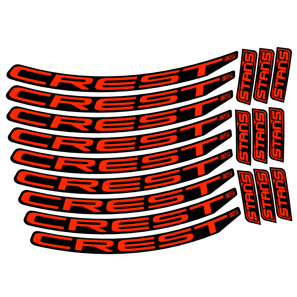 Aufkleber Stans Crest S2, MTB-Rad 29, Fahrradaufkleber Vinyl