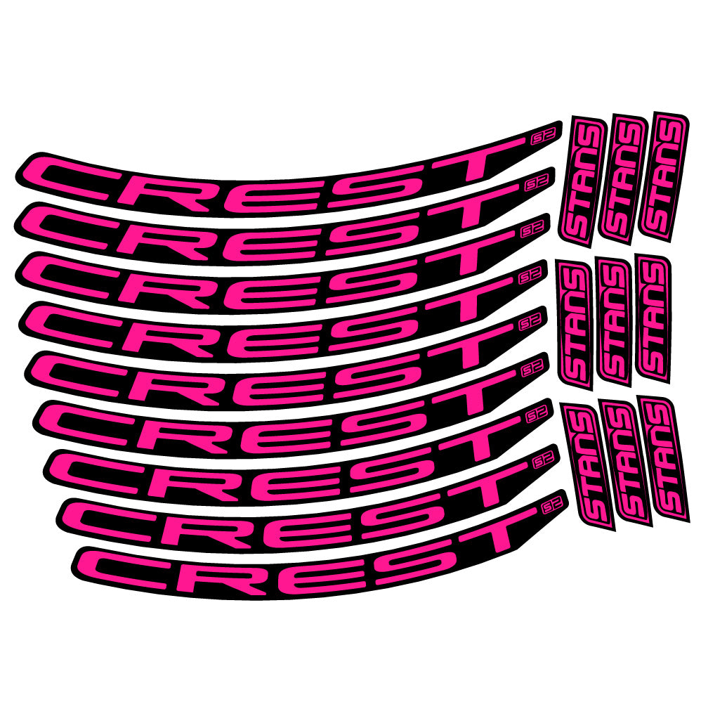 Aufkleber Stans Crest S2, MTB-Rad 29, Fahrradaufkleber Vinyl