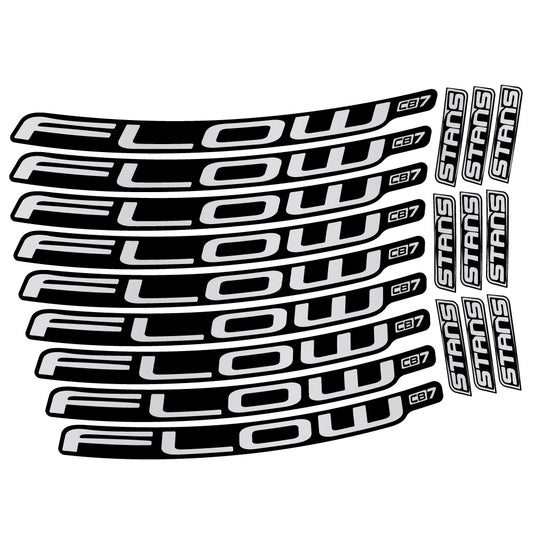 Light Silver decal for Stans Flow CB7 MTB wheel 29" – bike sticker vinyl