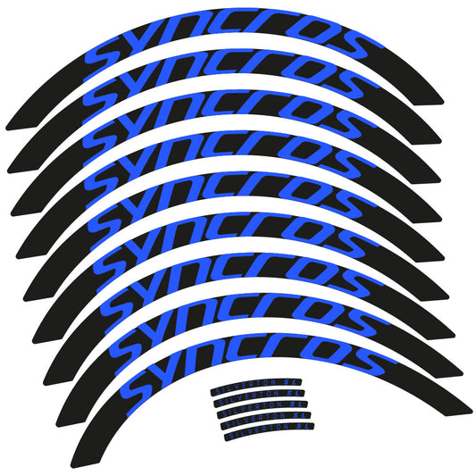 Medium Blue decal for Syncross Silverton SL MTB wheel 29" – bike sticker vinyl