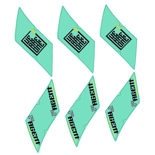 Mint decal for WeAreOne Agent MTB wheel 29" – bike sticker vinyl