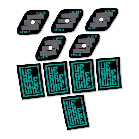 Petrol Turquoise decal for We Are One Wanderer MTB wheel 29" – bike sticker vinyl