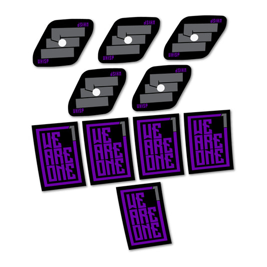 Violet decal for We Are One Whisp MTB wheel 29" – bike sticker vinyl