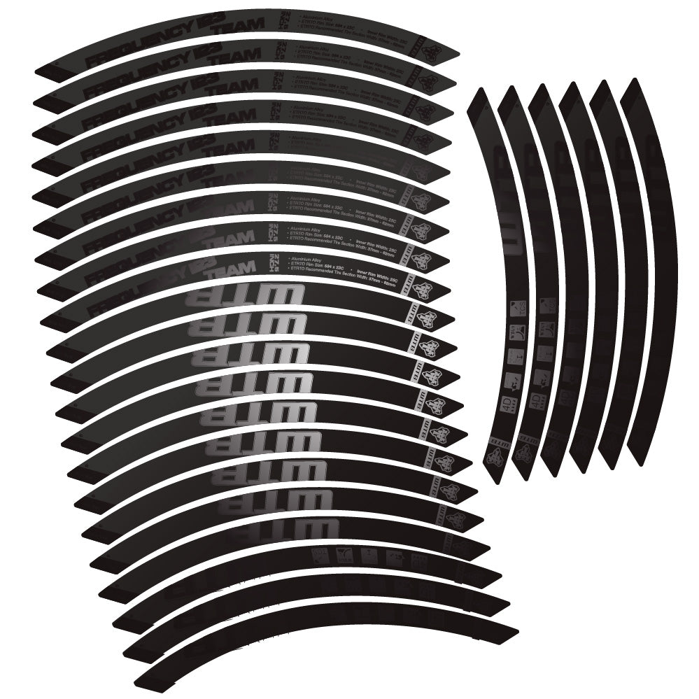 Aufkleber WTB Frequency i23 Team, MTB-Rad 29, Fahrradaufkleber Vinyl