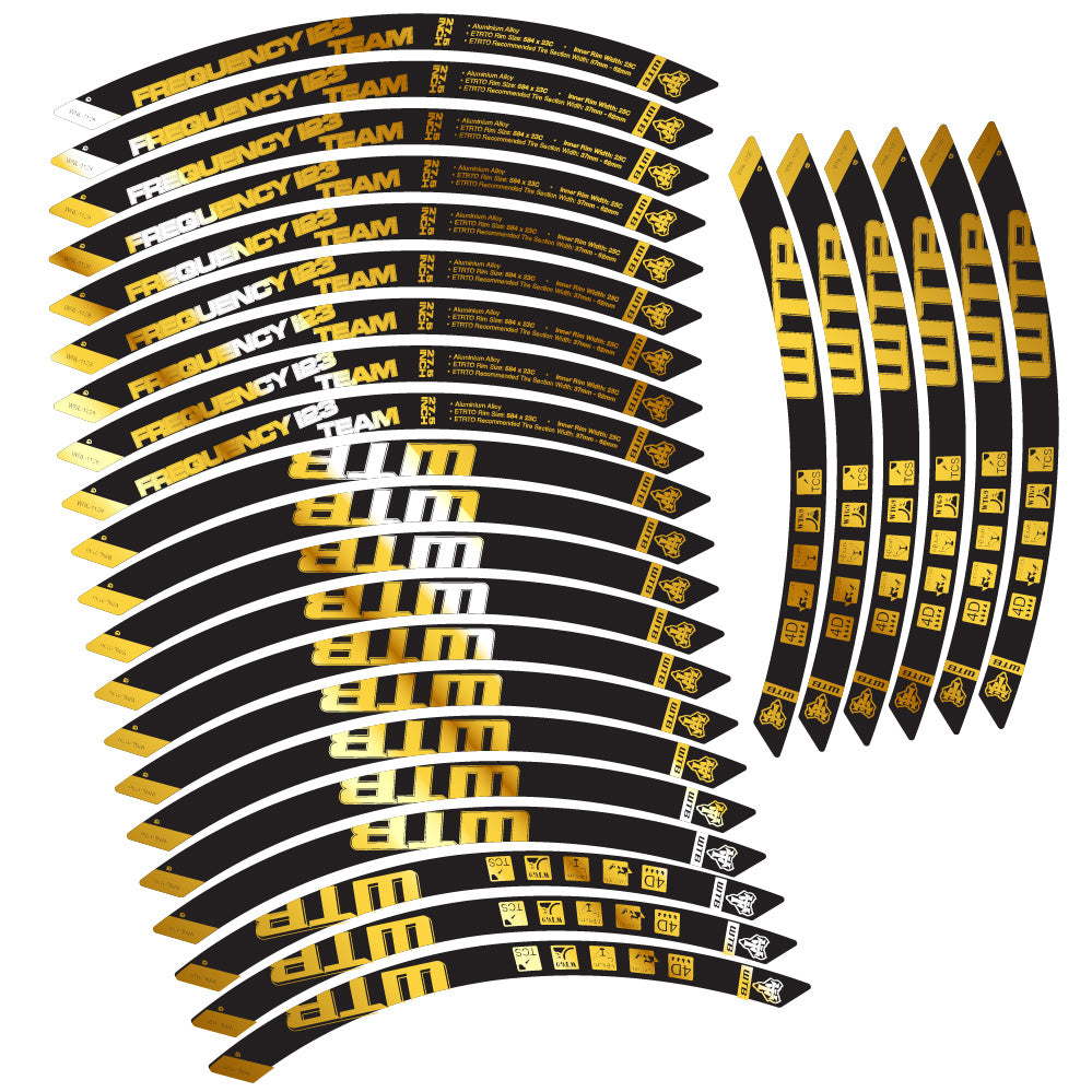 Aufkleber WTB Frequency i23 Team, MTB-Rad 29, Fahrradaufkleber Vinyl