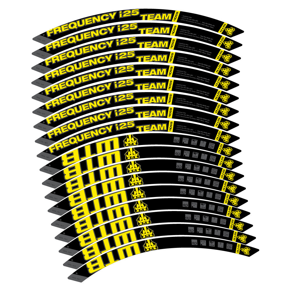 Aufkleber WTB Frequency i25 Team, MTB-Rad 29, Fahrradaufkleber Vinyl
