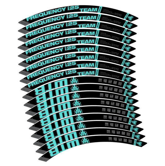 Blue Green decal for WTB Frequency i25 Team MTB wheel 29" – bike sticker vinyl