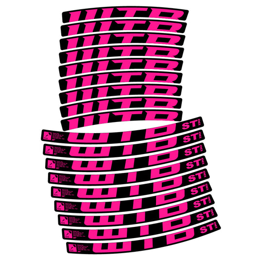 Neon Pink decal for WTB ST i30 MTB wheel 29" – bike sticker vinyl