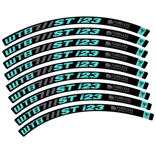 Blue Green decal for WTB ST i23 MTB wheel 29" – bike sticker vinyl