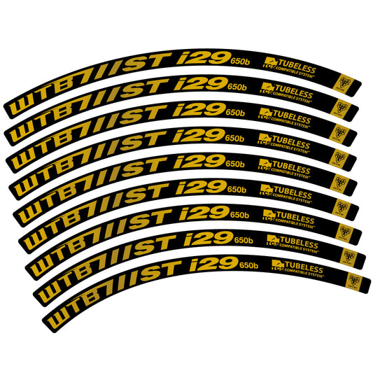 Gold decal for WTB ST i29 MTB wheel 27.5" – bike sticker vinyl