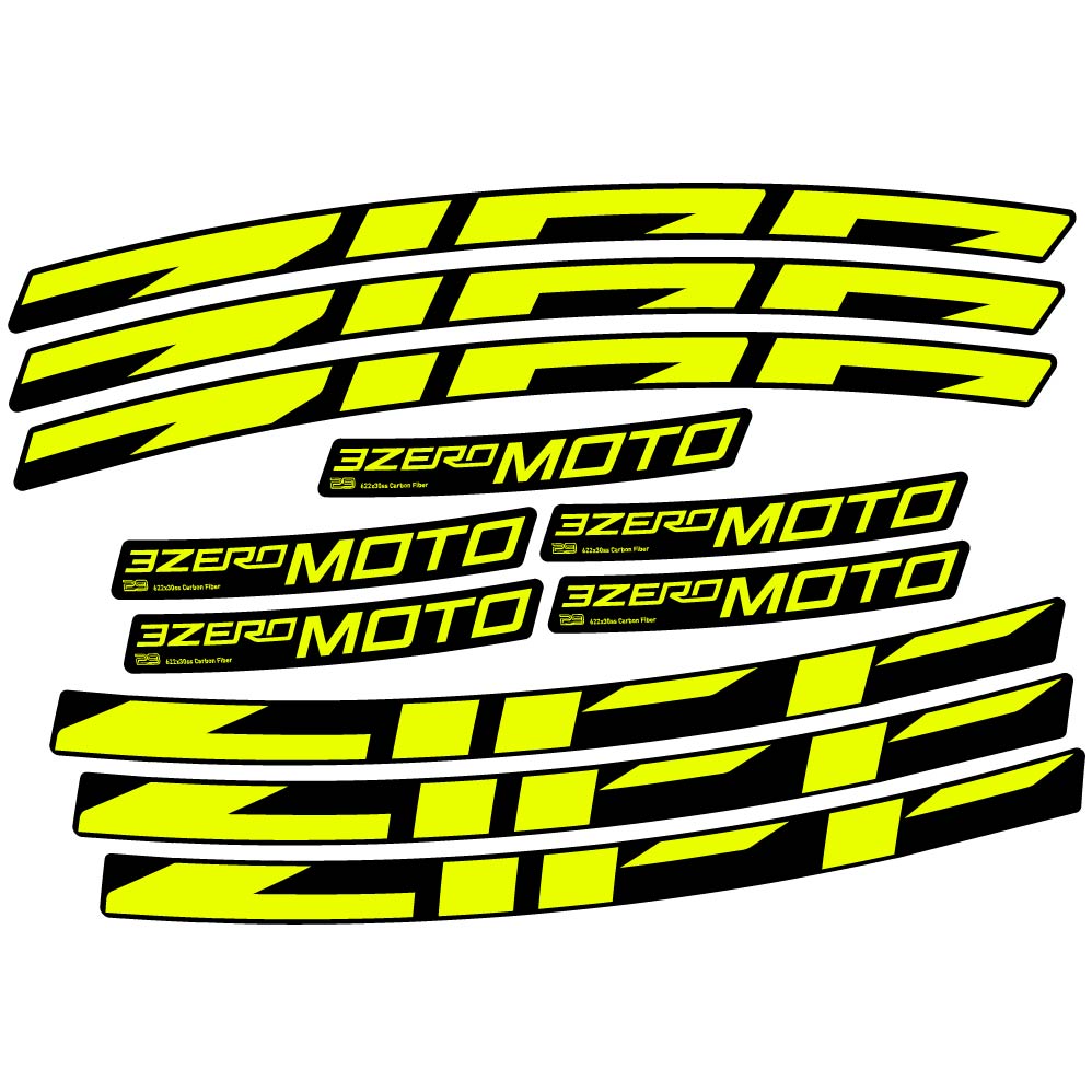 Decal Zipp 3Zero Moto, MTB Wheel 29, bike sticker vinyl