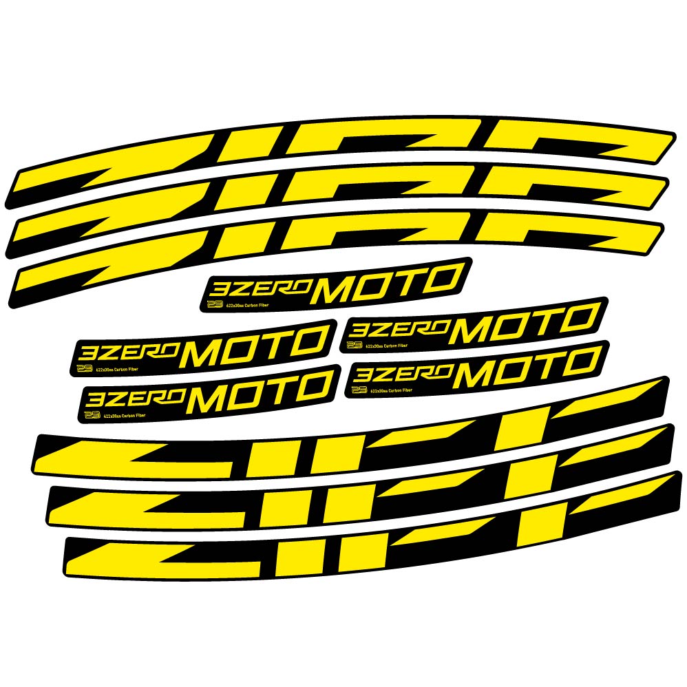Decal Zipp 3Zero Moto, MTB Wheel 29, bike sticker vinyl