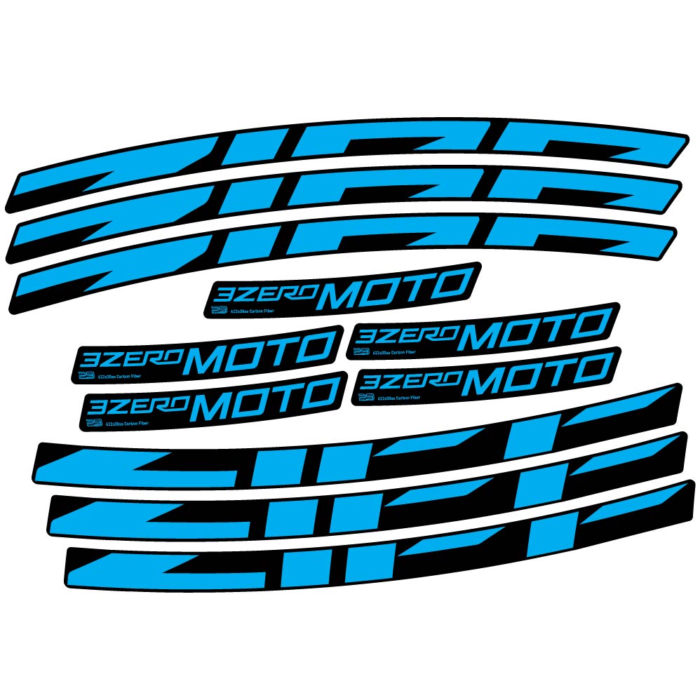 Decal Zipp 3Zero Moto, MTB Wheel 29, bike sticker vinyl