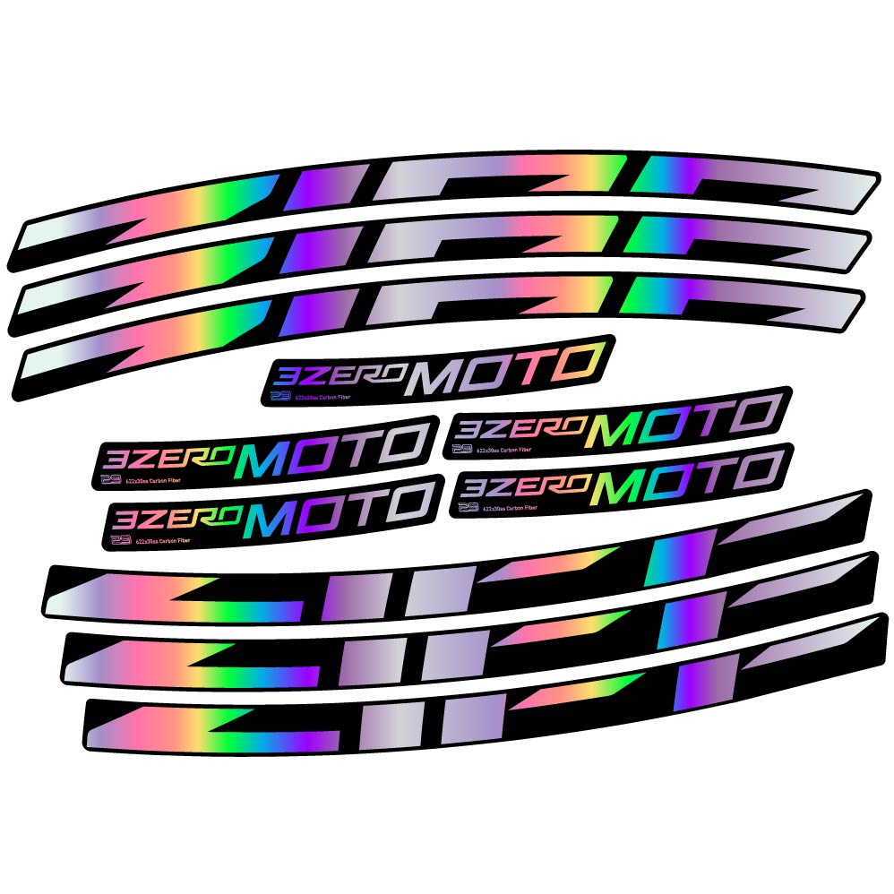 Decal Zipp 3Zero Moto, MTB Wheel 29, bike sticker vinyl
