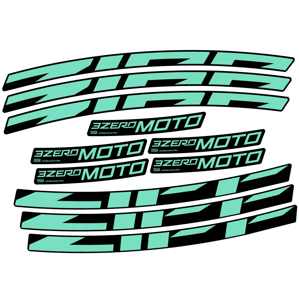 Decal Zipp 3Zero Moto, MTB Wheel 29, bike sticker vinyl