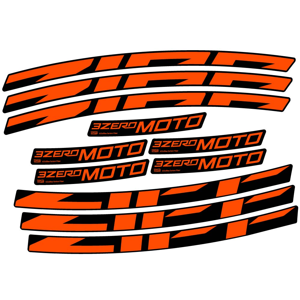 Decal Zipp 3Zero Moto, MTB Wheel 29, bike sticker vinyl