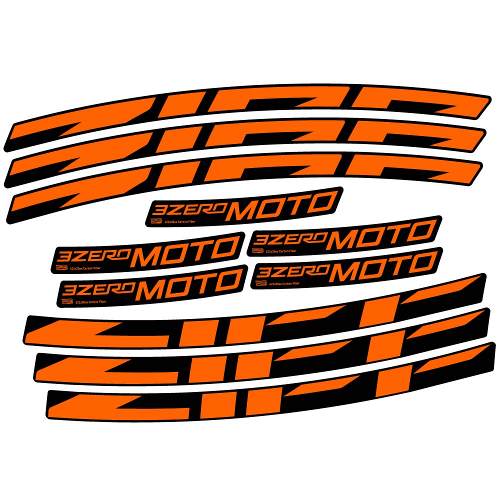 Decal Zipp 3Zero Moto, MTB Wheel 29, bike sticker vinyl