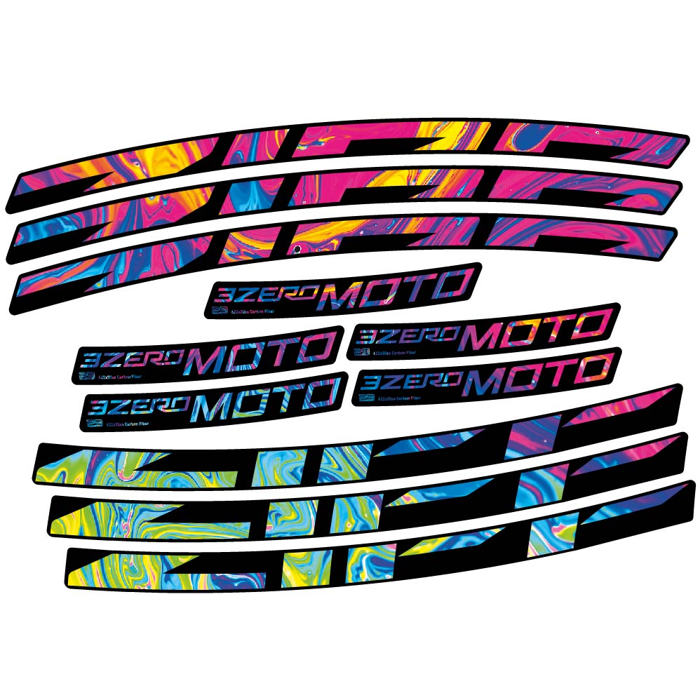 Decal Zipp 3Zero Moto, MTB Wheel 29, bike sticker vinyl