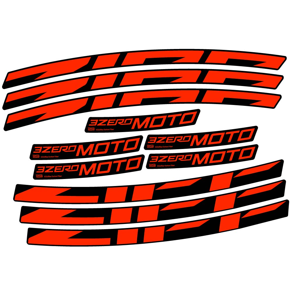 Decal Zipp 3Zero Moto, MTB Wheel 29, bike sticker vinyl