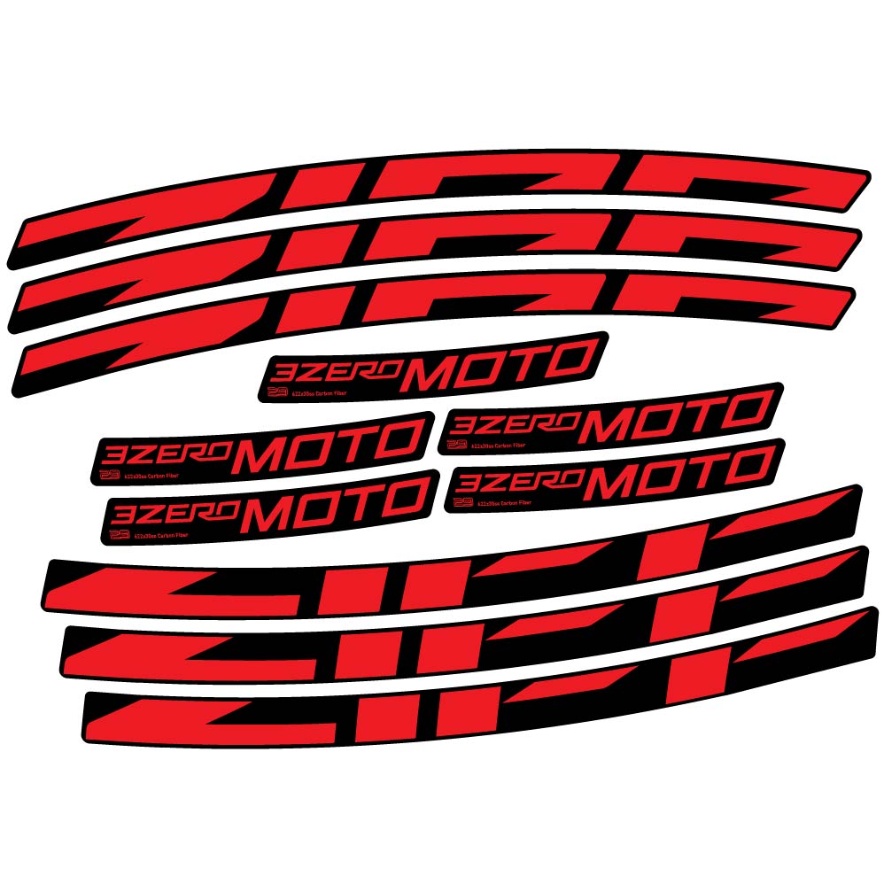 Decal Zipp 3Zero Moto, MTB Wheel 29, bike sticker vinyl
