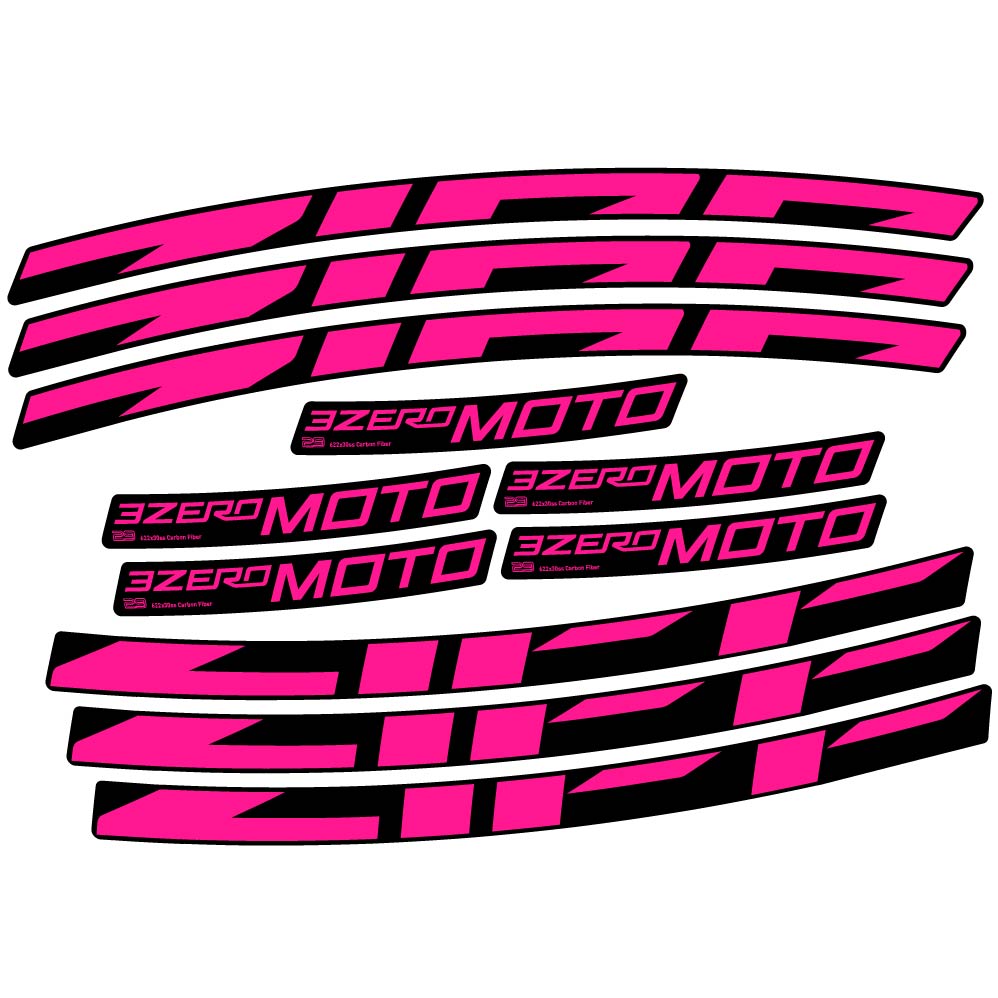 Decal Zipp 3Zero Moto, MTB Wheel 29, bike sticker vinyl