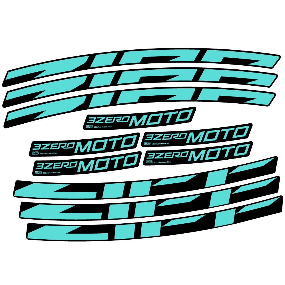 Decal Zipp 3Zero Moto, MTB Wheel 29, bike sticker vinyl