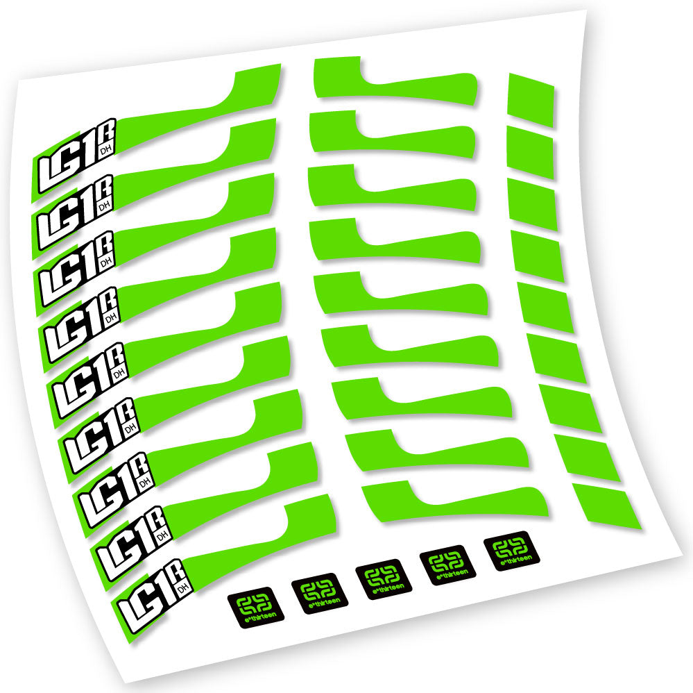 Decals, E-Thirteen LG1 DH, MTB Wheel, Bike sticker vinyl