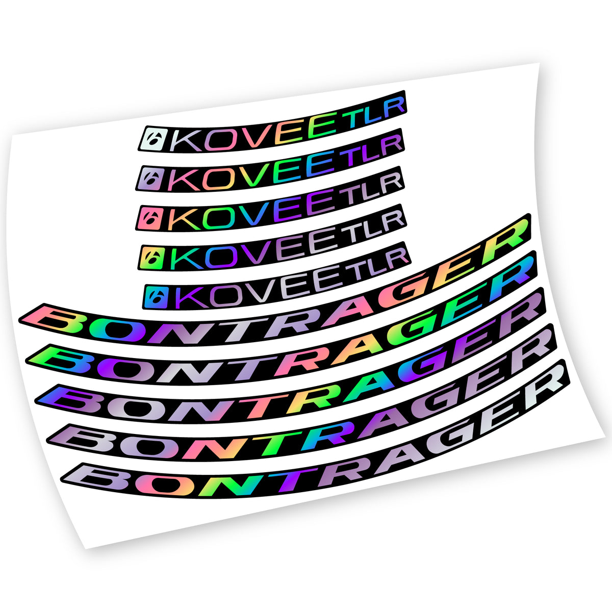 Aufkleber, Bontrager Kovee TLR 2021, MTB-Rad, Fahrradaufkleber Vinyl