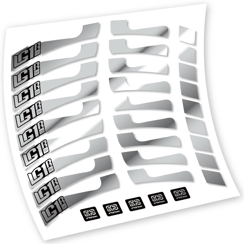 Decals, E-Thirteen LG1 DH, MTB Wheel, Bike sticker vinyl