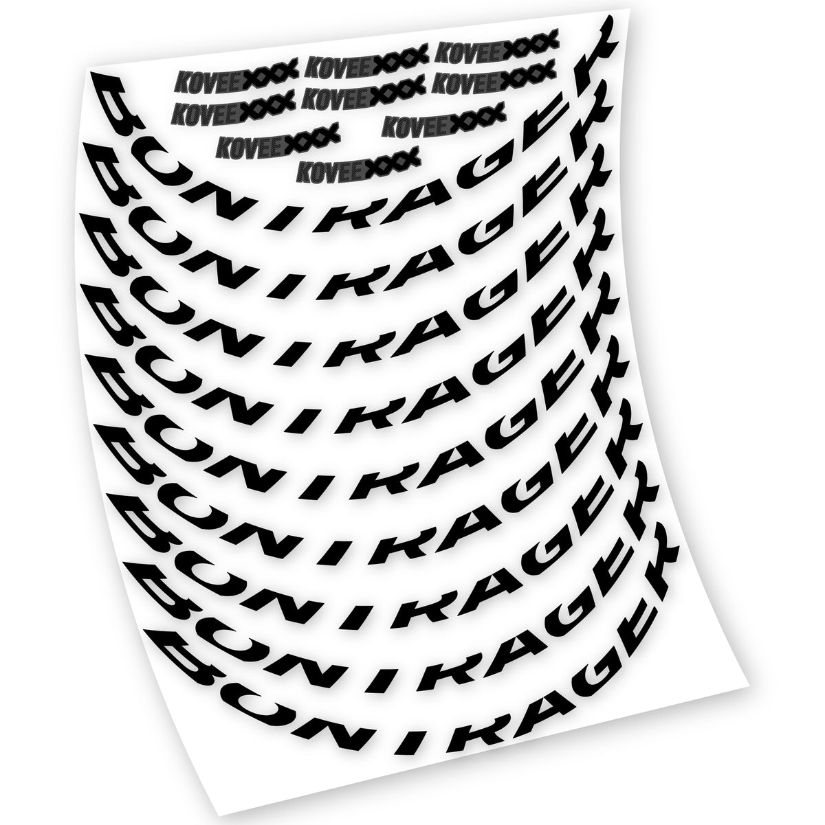 Decals, Bontrager Kovee XXX, MTB Wheel, Bike sticker vinyl