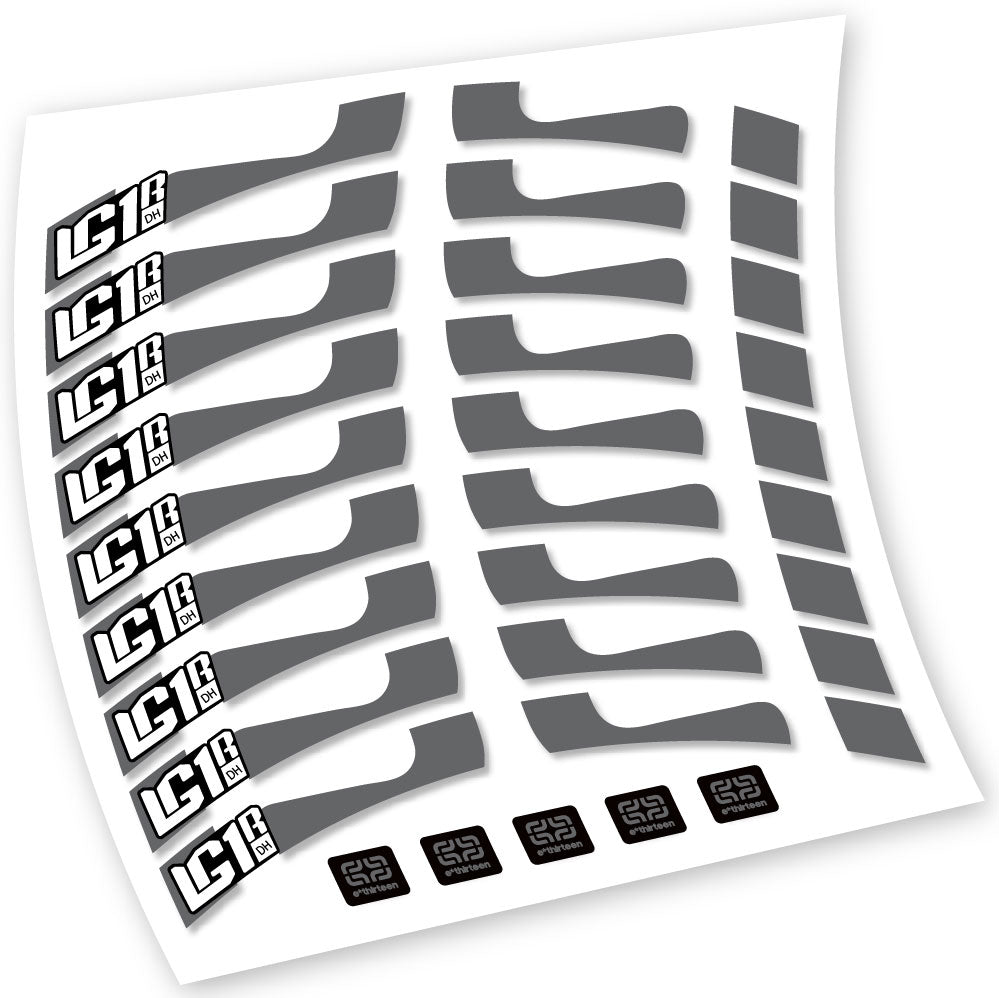 Decals, E-Thirteen LG1 DH, MTB Wheel, Bike sticker vinyl