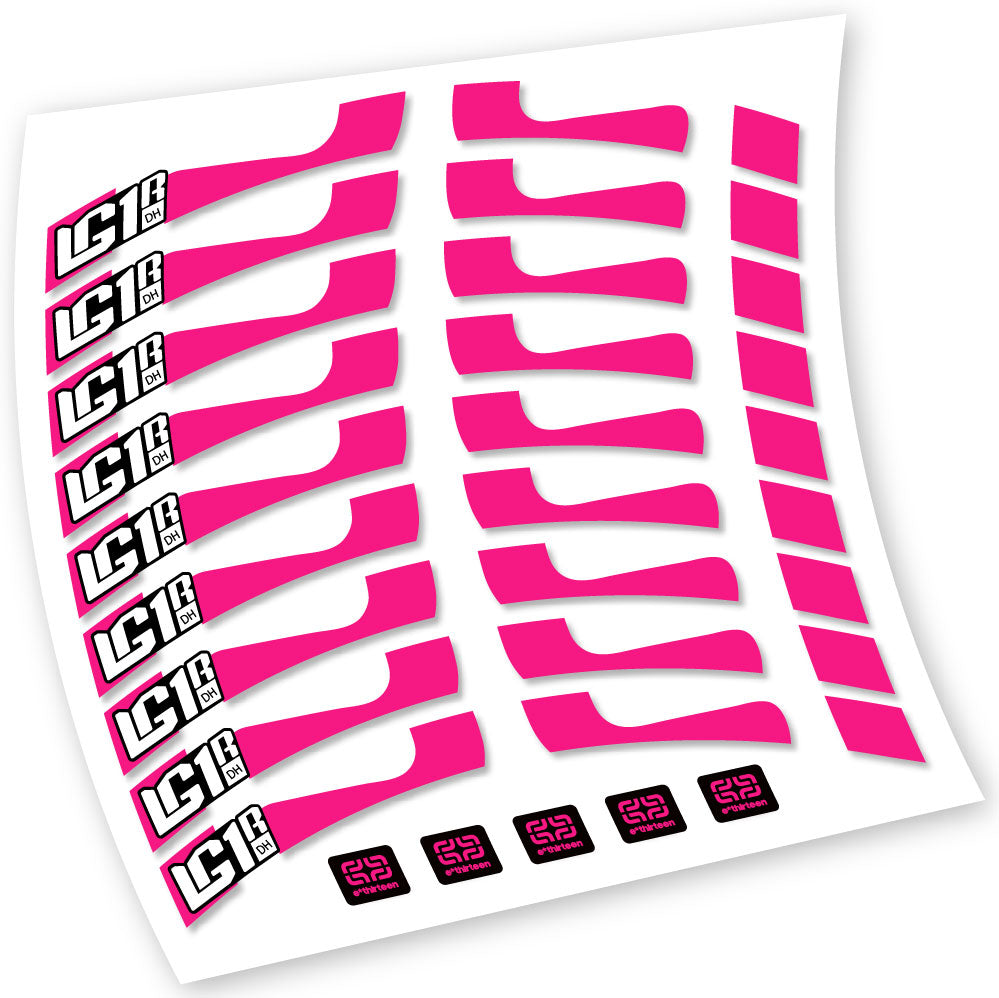 Decals, E-Thirteen LG1 DH, MTB Wheel, Bike sticker vinyl
