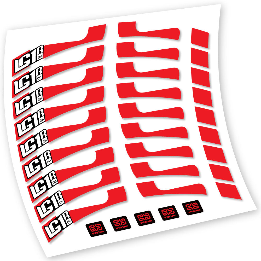 Decals, E-Thirteen LG1 DH, MTB Wheel, Bike sticker vinyl