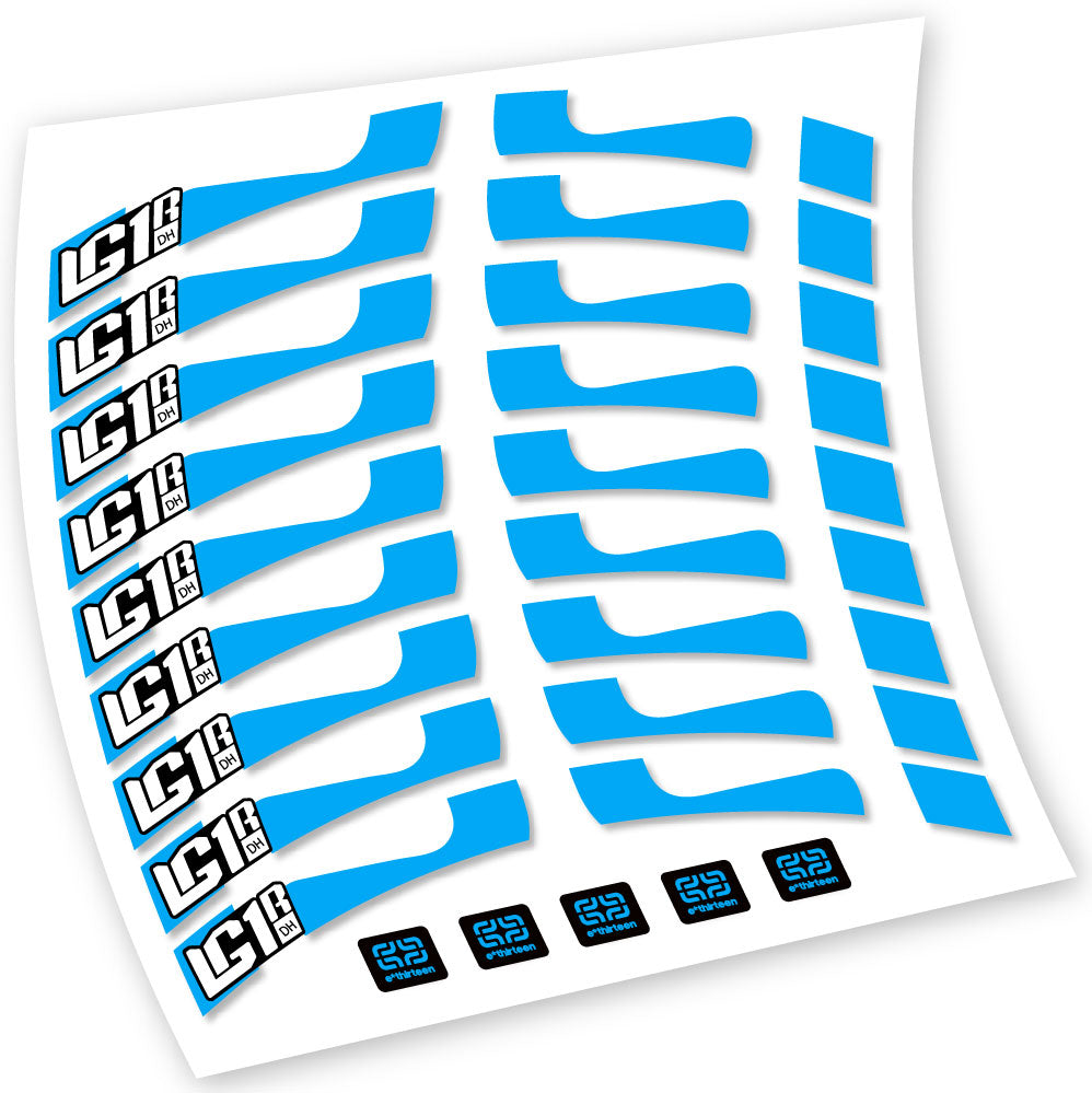 Decals, E-Thirteen LG1 DH, MTB Wheel, Bike sticker vinyl