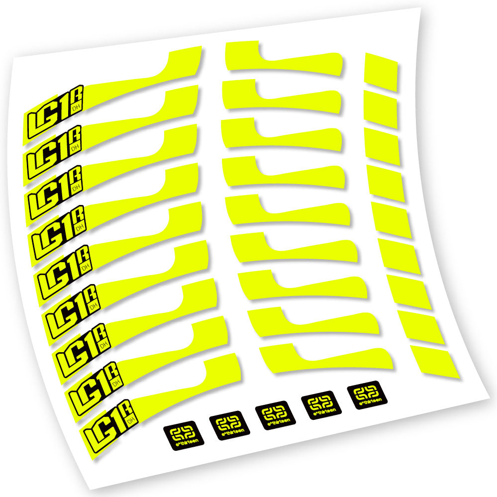 Decals, E-Thirteen LG1 DH, MTB Wheel, Bike sticker vinyl