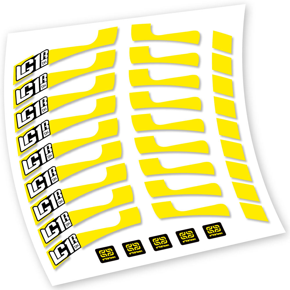 Decals, E-Thirteen LG1 DH, MTB Wheel, Bike sticker vinyl