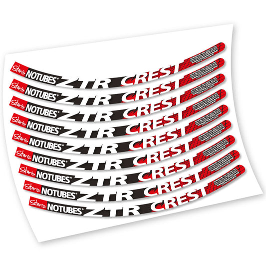 Decal for Notubes ZTR Crest 26 MTB wheel – bike sticker vinyl