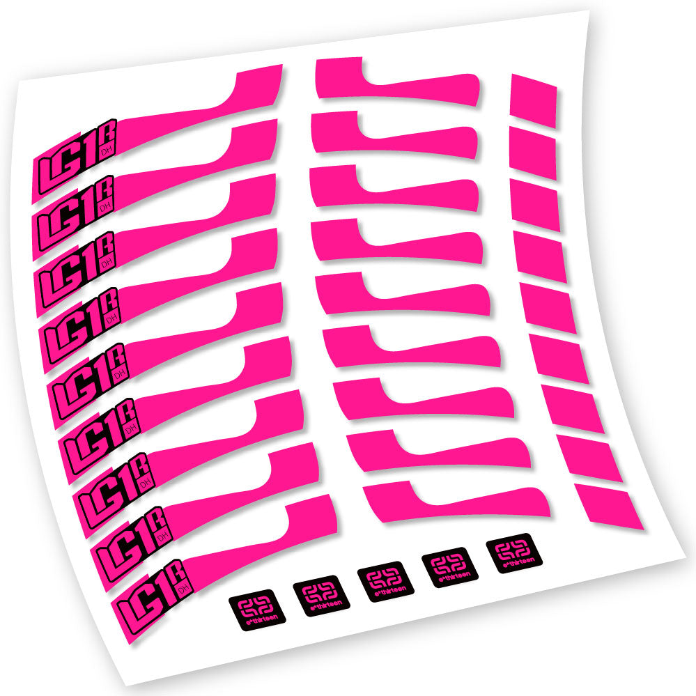 Decals, E-Thirteen LG1 DH, MTB Wheel, Bike sticker vinyl